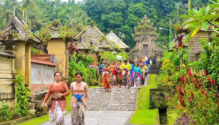 Ilustrasi Bali - Desa Penglipuran di Kabupaten Bangli, Bali.(SHUTTERSTOCK / GODILA)