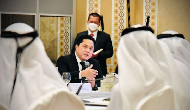 Menteri BUMN Erick Thohir menyebut sejumlah BUMN akan kecipratan investasi dari Uni Arab Emirate (UAE) senilai US18 miliar. - Istimewa.