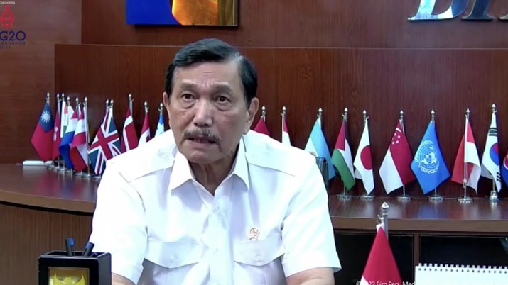 Foto: Menteri Koordinator Bidang Kemaritiman dan Investasi Luhut Binsar Pandjaitan Memberikan Keterangan Pers Menteri terkait Hasil Rapat Terbatas “Evaluasi PPKM", Jakarta, Senin (24/1/2022). 