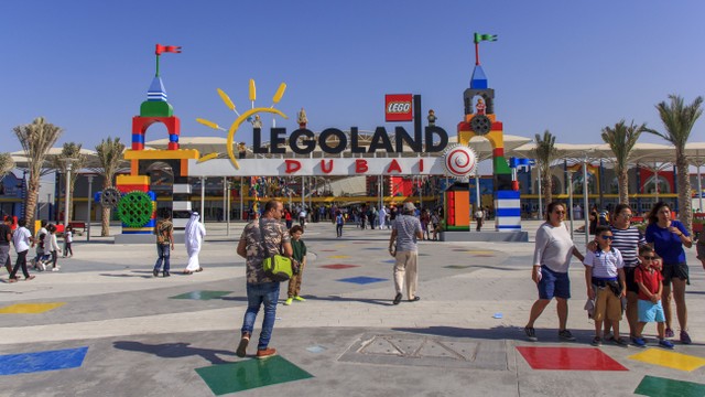 Dubai Legoland di Dubai Parks and Resorts, Dubai, Uni Emirat Arab. 