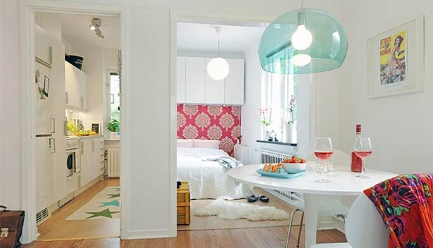 Ilustrasi apartemen mungil. Freshome.com
