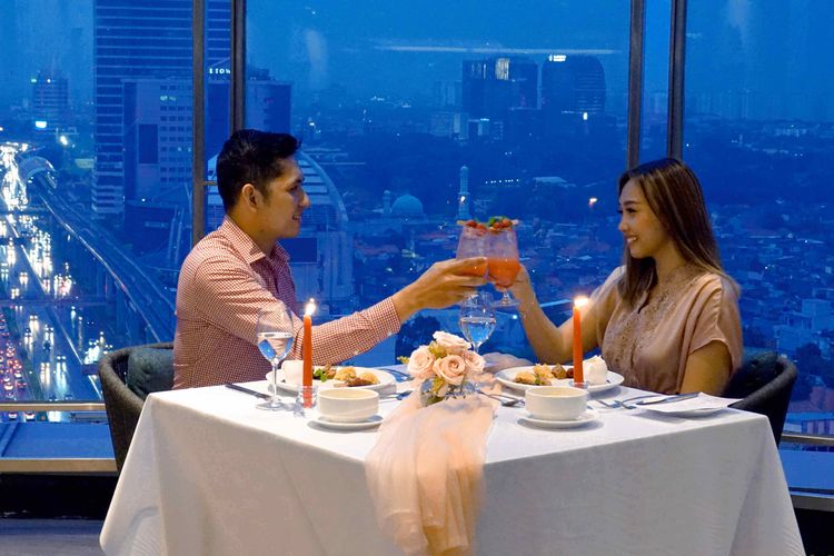 Makan malam romantis di Mercure Jakarta Gatot Subroto saat hari Valentine.(Dok. Mercure Jakarta Gatot Subroto)