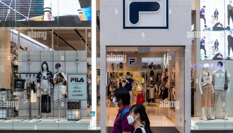 Italian sporting goods brand Fila store seen in Hong Kong.