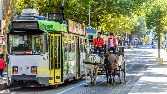 Pemandangan Kota Melbourne di Australia. Foto: Adam Calaitzis/Shutterstock