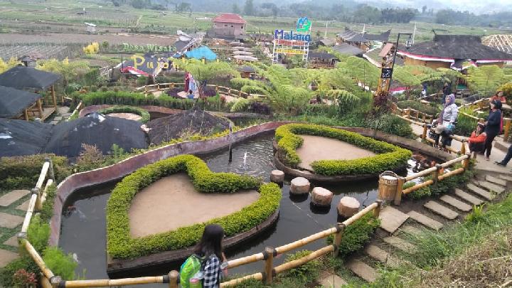 Wisata Desa Pujon Kidul Malang mampu memadukan sanitasi dan pariwisata. TEMPO/Eko Widianto