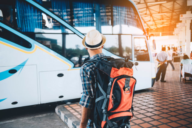 com-Ilustrasi mudik naik bus Foto: Shutterstock