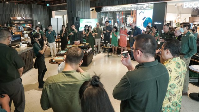 Perayaan 20th Anniversary Starbucks Indonesia di Plaza Indonesia, Jakarta. Foto: Dok. Starbucks Indonesia