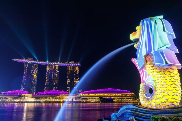 Ilustrasi Taman Merlion Singapura. (UNSPLASH/JOSHUA ANG)