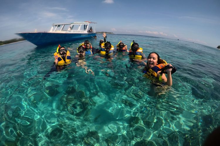 Snorkeling di Gili Meno(KOMPAS.com/ELSA CATRIANA)