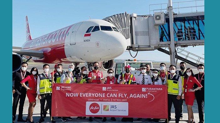 AirAsia kembali terbangi rute Bali-Perth PP. Foto Airasia