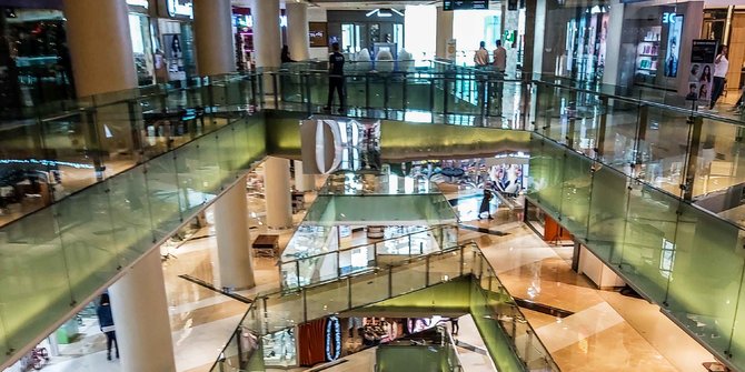 Mal Grand Indonesia Sepi. ©2020 Liputan6.com/Faizal Fanani