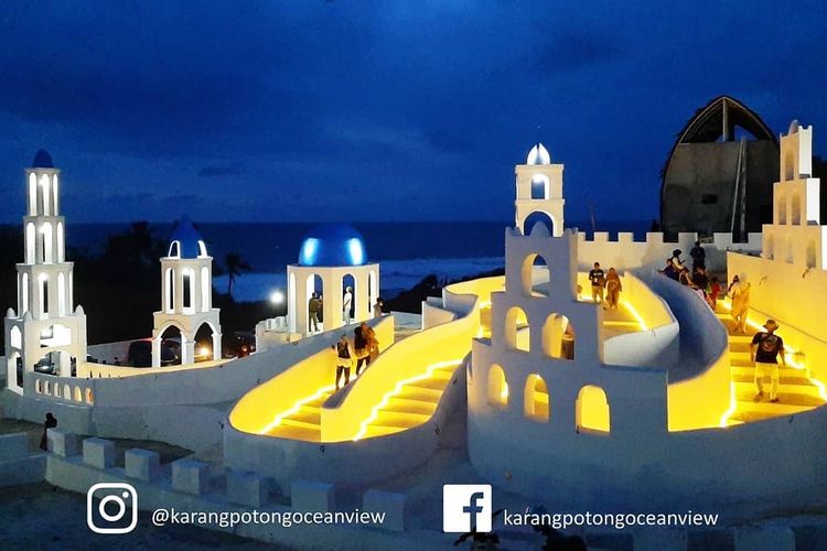 Salah satu spot foto di Karang Potong Ocean View Cianjur(Dok. Instagram @karangpotongoceanview)