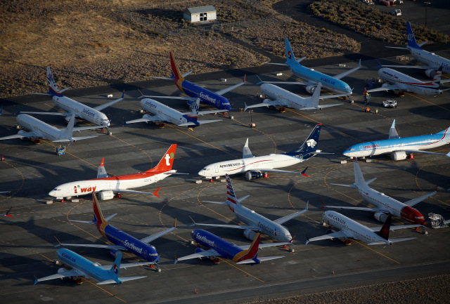 Ilustrasi pesawat Boeing. Foto: REUTERS/Lindsey Wasson