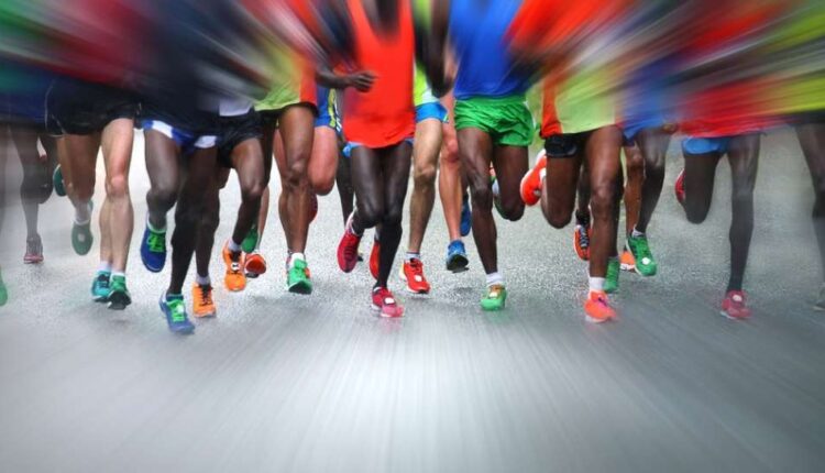 Ilustrasi lomba lari marathon. [Shutterstock/Michael Damkier]