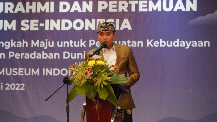 Ketua Umum Asosiasi Museum Indonesia (AMI), Putu Supadma Rudana alias PSR menggelar silaturahmi dan pertemuan museum seluruh Indonesia tahun 2022, di Hotel Paradiso, Kuta, Badung, Sabtu 4 Juni 2022. TRIBUN BALI/Ragil Armando