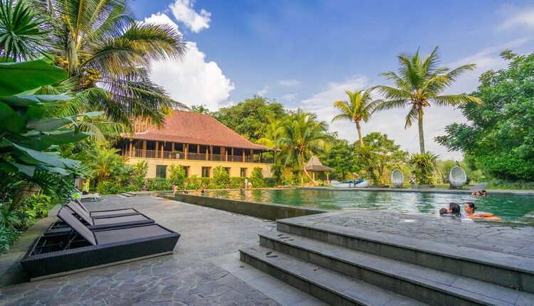 Ilustrasi kolam renang Amanuba Hotel & Resort Rancamaya di Kota Bogor, Jawa Barat.(Dok. Amanuba Hotel & Resort Rancamaya)