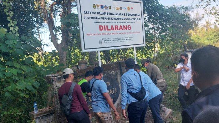 Aset yang disita negara ini, mencapai empat hektare 20 are. Adapun pihak yang hadir dalam kegiatan penyitaan tersebut, di antaranya Ketua Satgas Gakkum BLBI, AKBP Yohanes Ricart. Tenaga Pengkaji Ditjen Kekayaan Negara, Janur Indro. Kepala Kantor Pelayanan Kekayaan Negara dan Lelang wilayah Denpasar (KPKNL) Denpasar, Untung Sudarwanto. Serta jajaran kepolisian Polsek Blahbatuh dan Polres Gianyar.