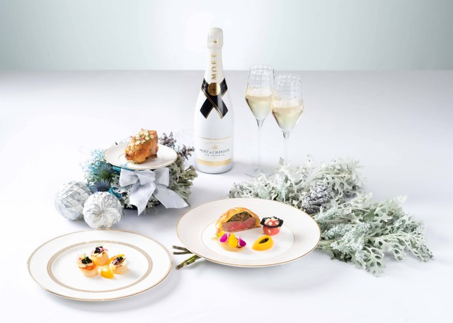 Festive menu di Hotel Raffles Jakarta. Foto: Dok. Hotel Raffles Jakarta