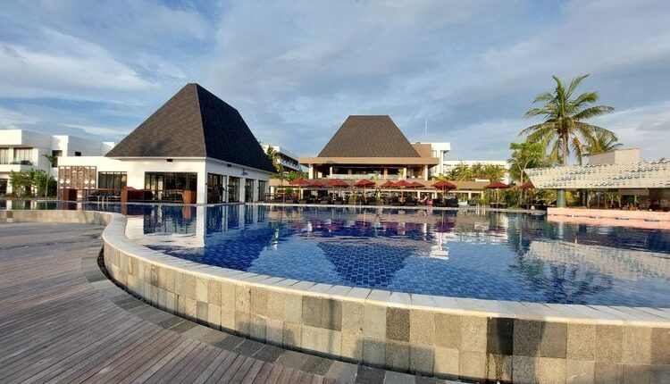 Suasana Pullman Lombok Merujani Mandalika Beach Resort di di Kawasan Mandalika, Kelurahan Kuta, Kecamatan Pujut, Kabupaten Lombok Tengah.(KOMPAS.com/MUHAMMAD NAUFAL)