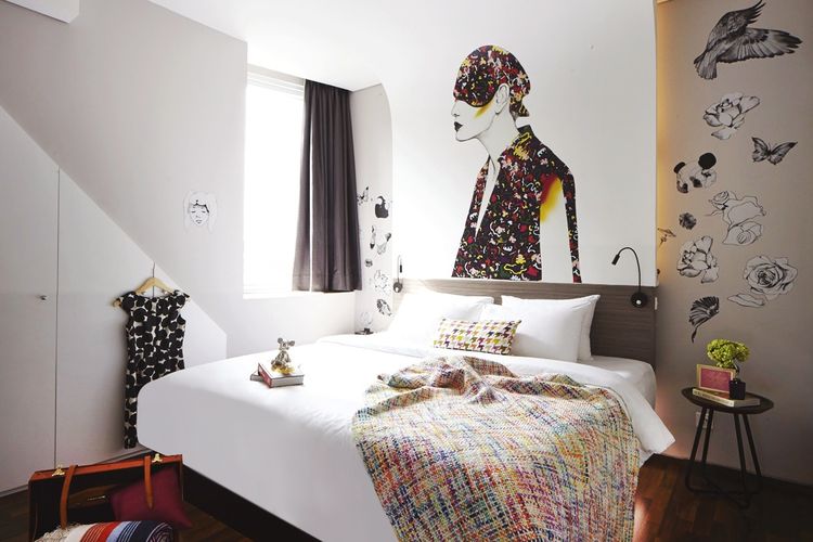 Ilustrasi kamar di Artotel Thamrin-Jakarta.(DOK ARTOTEL THAMRIN-JAKARTA)