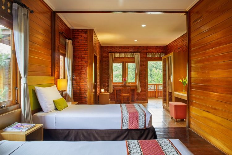 Ilustrasi salah satu kamar di Jambuluwuk Convention Hall & Resort Puncak.(Dok. Jambuluwuk Convention Hall & Resort Puncak)