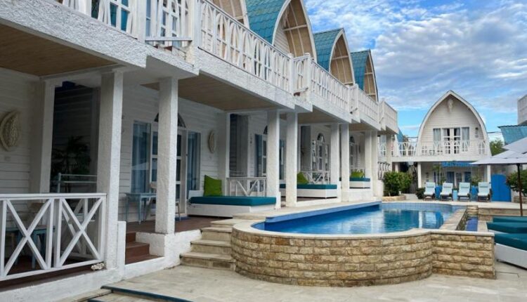 Santorini Beach Resort di Gili Trawangan di Lombok Utara, Nusa Tenggara Barat (NTB). Foto: Republika/Umi Nur Fadhilah