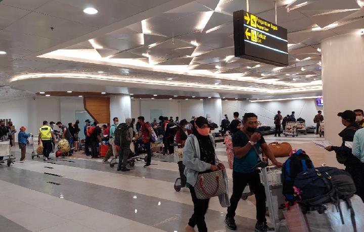 Suasana mudik di Bandara Internasional Lombok, NTB. Dok. BIL