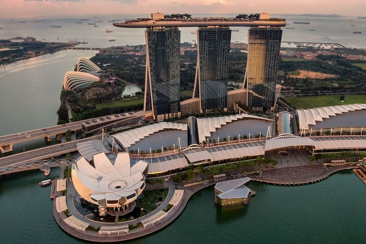 Ilustrasi Singapura. Batas negara Singapura.(UNSPLASH/HU CHEN)