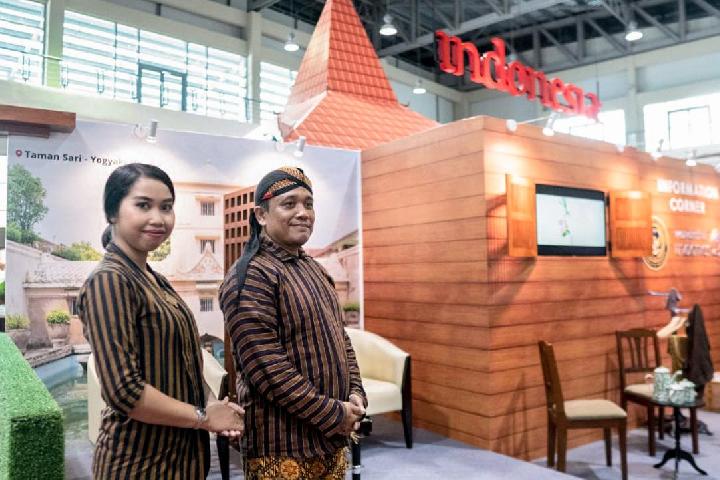 Indonesia menampilkan suasana Jawa Tengah dengan menonjolkan Borubudur dalam perhelatan ASEAN Tourism Forum (ATF). Dok. Kemenparekraf