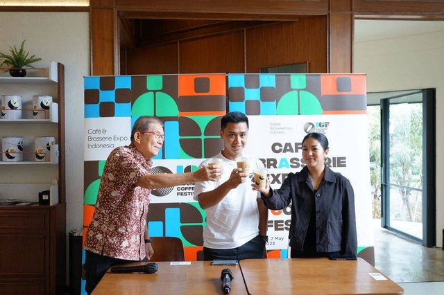 Konferensi pers Cafe & Brasserie Expo dan Indonesia Coffee Festival. Foto: prassso/side.id.