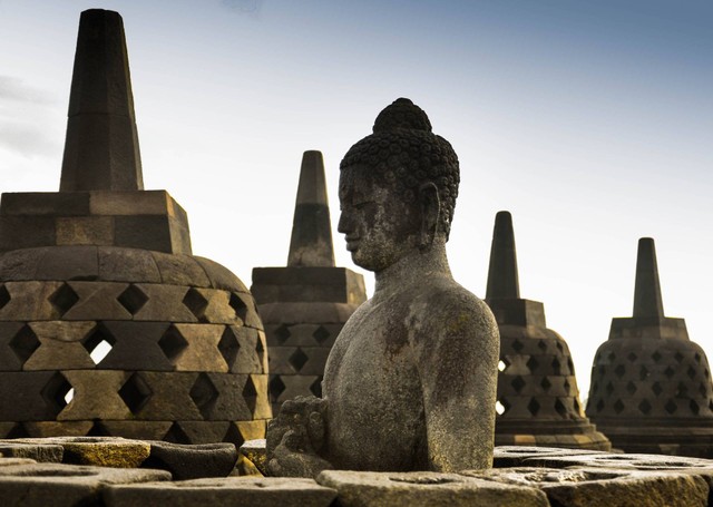 Stupa pada Candi Borobudur. Foto: Pixabay