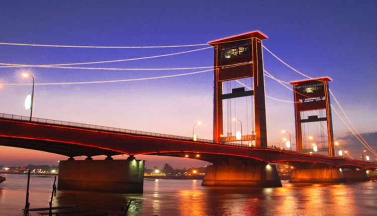 Ilustrasi Jembatan Ampera, Ikon kota Palembang. Foto:
