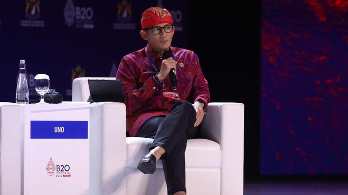 Foto: Menteri Pariwisata Sandiaga Uno (CNBC Indonesia/Tri Susilo)