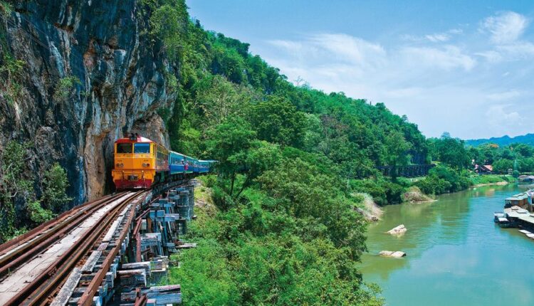 Ilustrasi Kereta api di Thailand