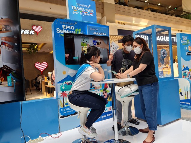 Traveloka Offline Travel Fair di Mall Kota Kasablanka, Jakarta, Rabu (31/5/2023). Foto: Andari Novianti/kumparan