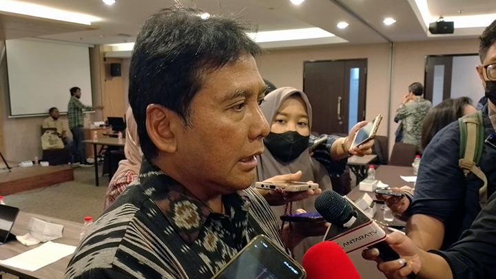 Ketua Umum (Ketum) Asosiasi Pengusaha Indonesia (APINDO) Hariyadi B Sukamdani usai konferensi pers di Kantor APINDO, Jakarta, Selasa, 3 Januari 2023. Tempo/Amelia Rahima Sari