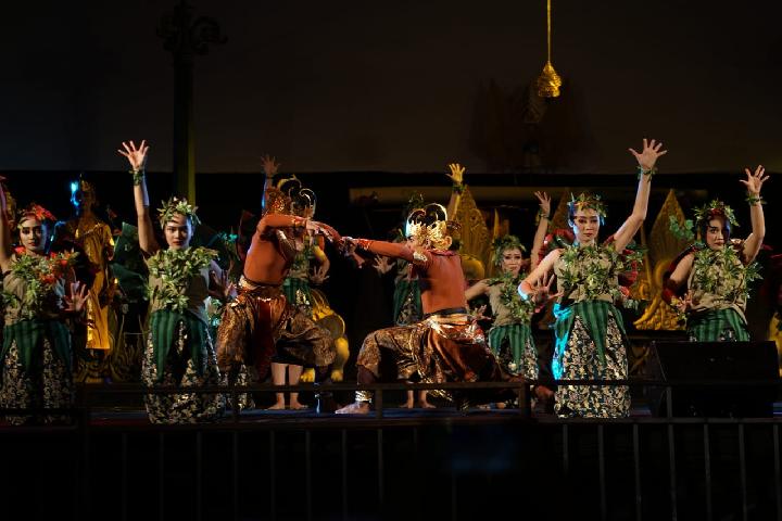 Pertunjukan wayang ukur memeriahkan acara Jogja Cross Culture. TEMPO/Pribadi Wicaksono