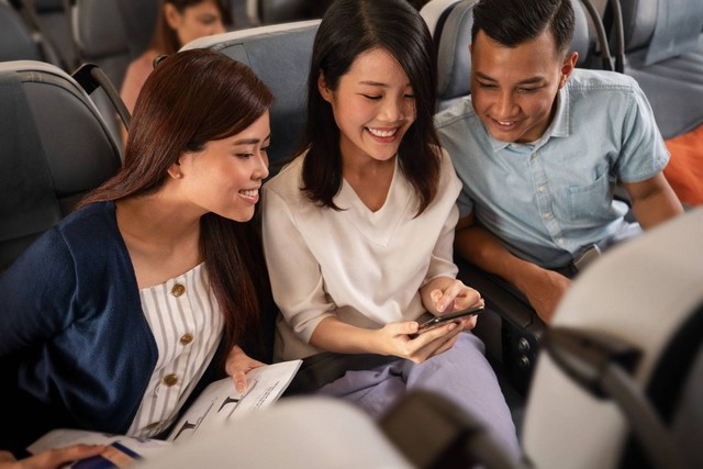Singapore Airlines hadirkan layanan Wi-Fi gratis di pesawat. Foto: Dok. Singapore Airlines