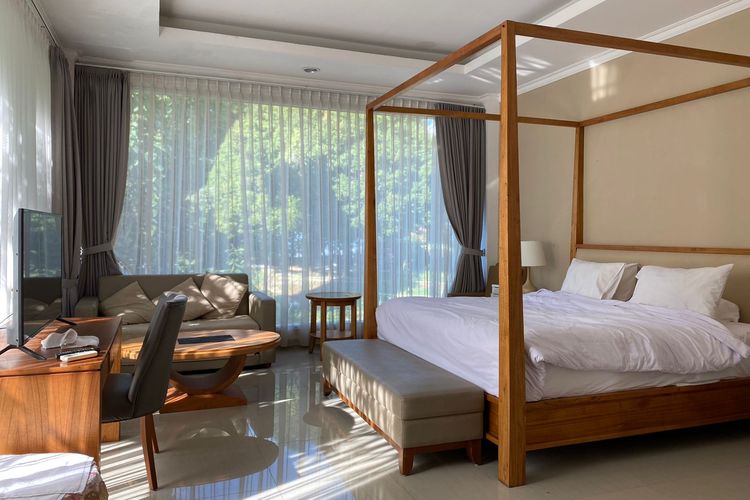 Tipe kamar Executive King di Adiroso Executive Guest House by Sahid di Pamijahan, Bogor, Jawa Barat.(KOMPAS.com/FAQIHAH MUHARROROH ITSNAINI)