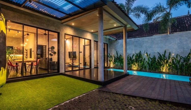Ilustrasi desain rumah bergaya villa Bali. (SHUTTERSTOCK/SANATANA)