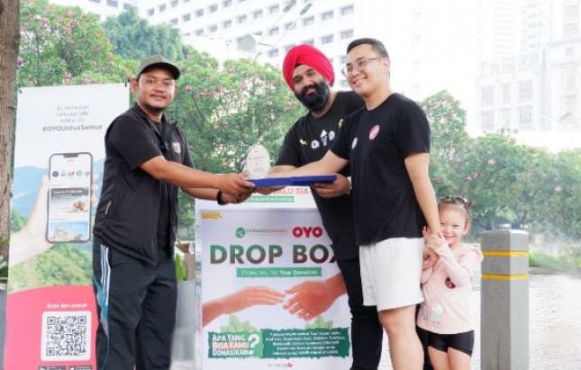 OYO Implementasi Kontribusi dan Kepedulian Bagi Sesama Bersama DonasiBarang