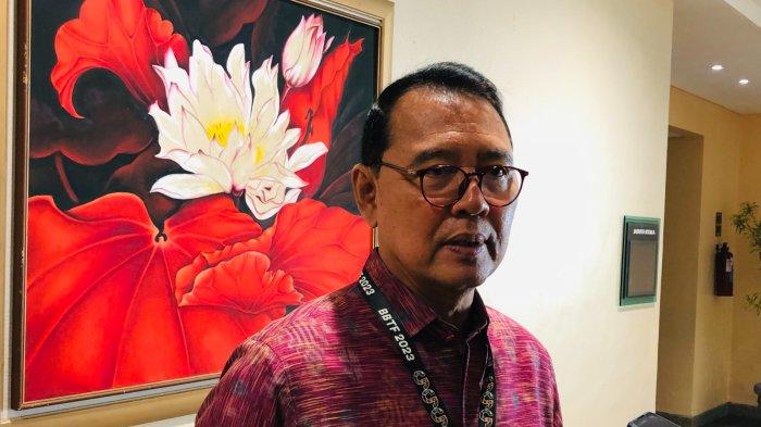 Ketua PHRI Badung I Gusti Agung Rai Suryawijaya saat ditemui disela menghadiri BBTF 2023 di Nusa Dua Foto: Zaenal Nur Arifin