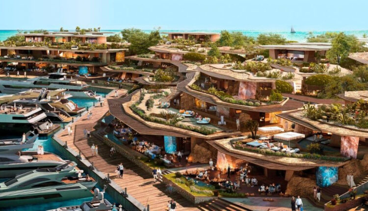 Proyek pembangunan di Pulau Sindalah, Kota NEOM, Arab Saudi, mencapai US$500 miliar atau setara Rp7.500 triliun (asumsi kurs Rp15 ribu per dolar AS). (Foto Istimewa)