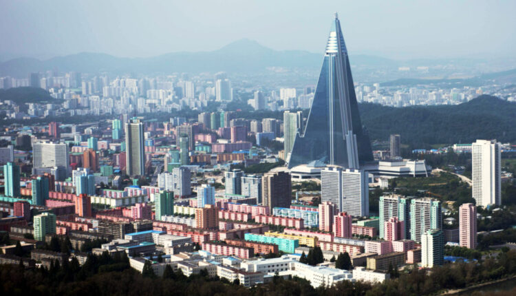 The Ryugyong Hotel and surrounding buildings | Image: NK News (2017)