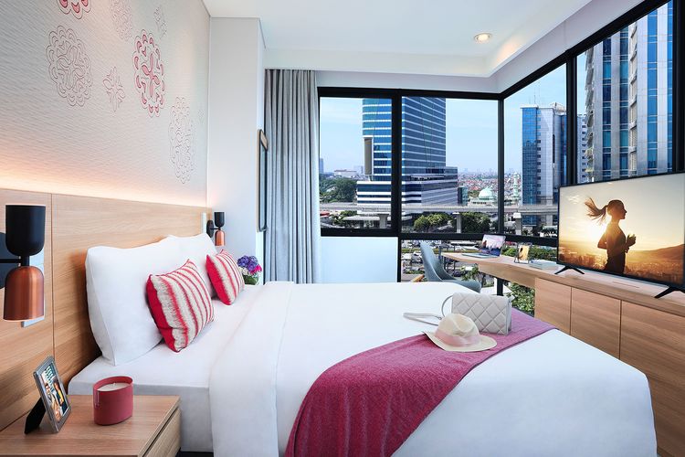 Bedroom  di Hotel Citadines Gatot Subroto Jakarta Foto: booking.com