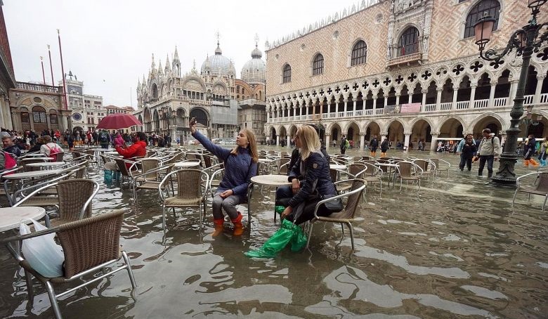 Banjir di Venesia (Foto: Straitstimes)