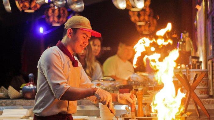 Kuliner Bali, SereS Springs Resort and Spa Hadirkan Perjalanan Kuliner Lima Thematic Buffet Dinner Foto: Ist
