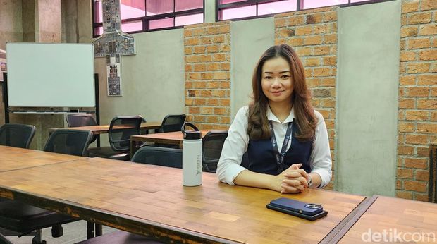 Head of Marketing BBN Airlines Indonesia, Rosye Risandy (Foto: Ahmad Masaul Khoiri/detikcom)