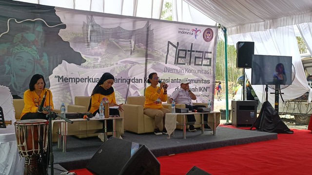 Acara Netas (Nemu Komunitas) di Titik Nol Nusantara, Selasa (3/10/2023). Foto: Giovanni/kumparan