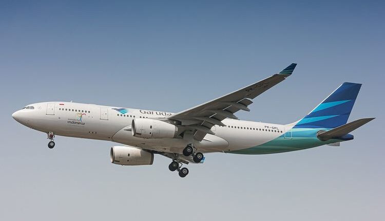 Ilustrasi pesawat Airbus A330-300 Garuda Indonesia.(PIXABAY/20094504)